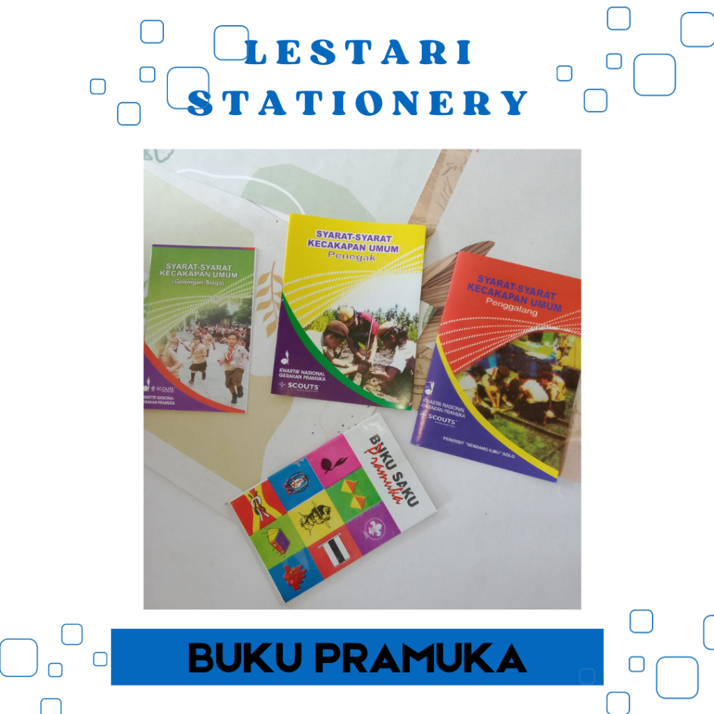 

Buku Buku Pramuka SKU,TKK,AGENDA PRAMUKA,BUKU SAKU Lestari Stationery