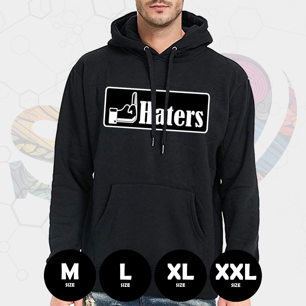 Hoodie HATERS sweater jaket premium distro pria wanita switershirt unisex