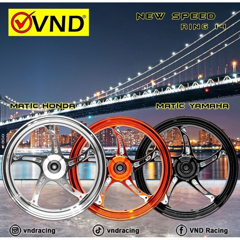 velg vnd racing new speed