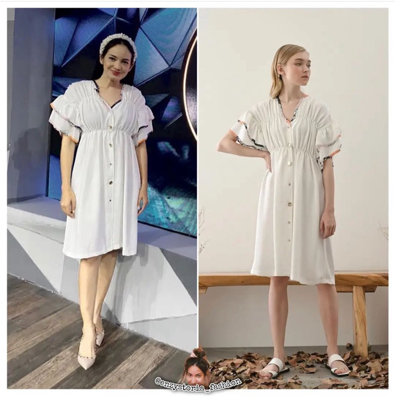 [PRELOVED] lemaridita - CMYK ENZY WHITE DRESS