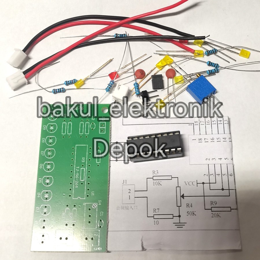 led vu LM3915 10 paragraph audio level