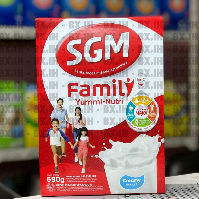 

SGM Family Yummi Nutri Creamy Vanila 690g - Expired Date 100% Aman