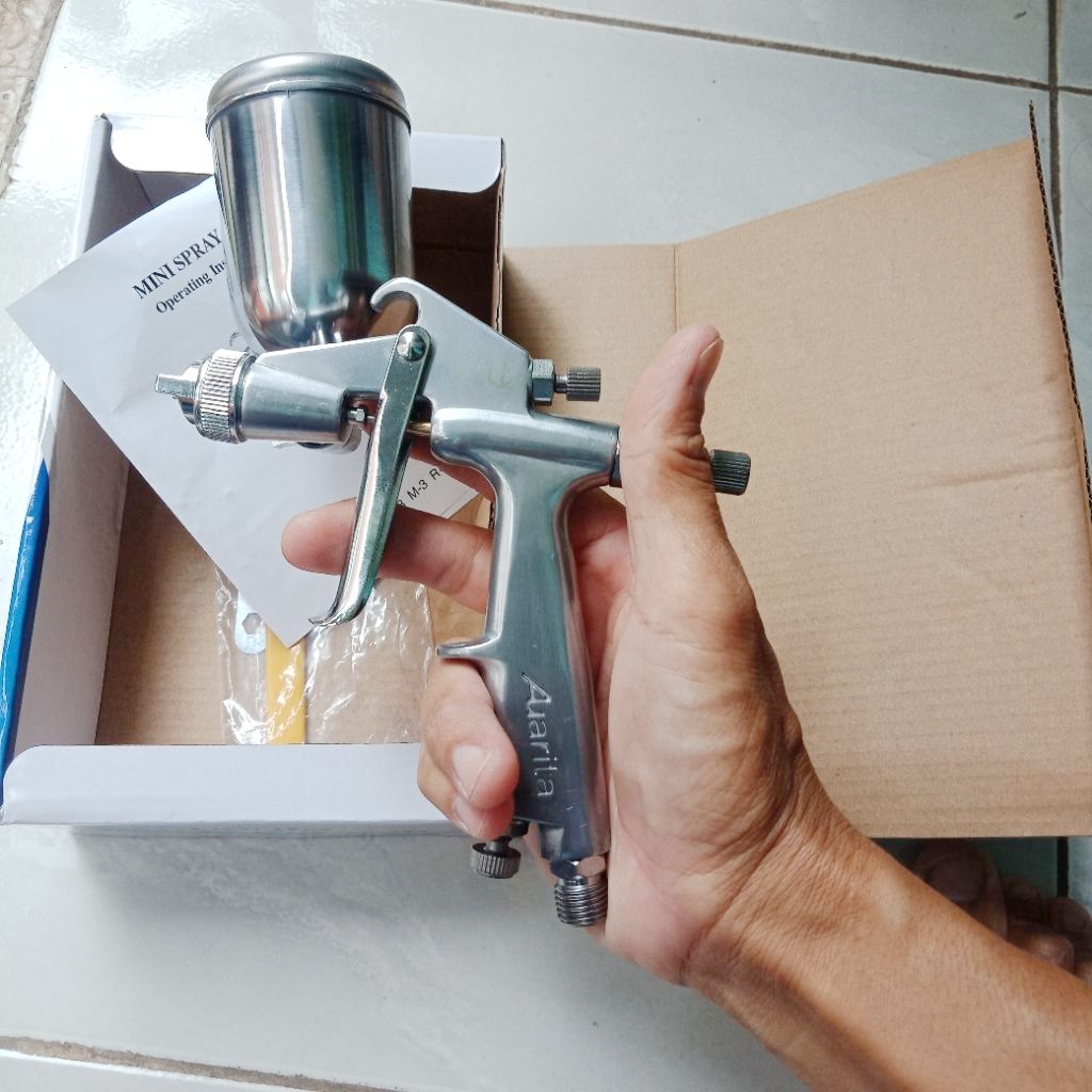 Spray Gun Auarita F3 New Improvement - F3 Modif Nozzle 0.8 Dan 1.0 Mm Tbk