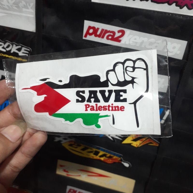 

Cutting sticker Save Palestine