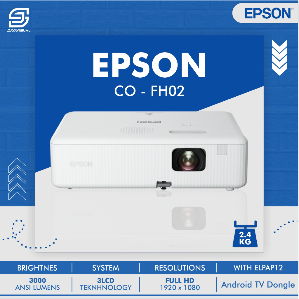 [JaVis] PROYEKTOR EPSON CO-FH02 CO FH02 FULL HD ANDROID TV PORTABEL RESMI