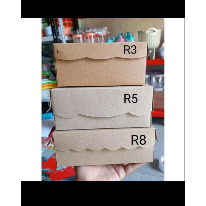 Dus jajan/kotak snack/dus kraft/kardus coklat/ kardus kotak hajatan/ Snack box