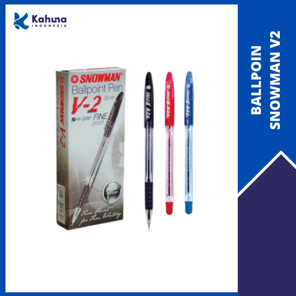 BALLPOINT / PULPEN V-2 SNOWMAN 0,7 mm (1 Pack)