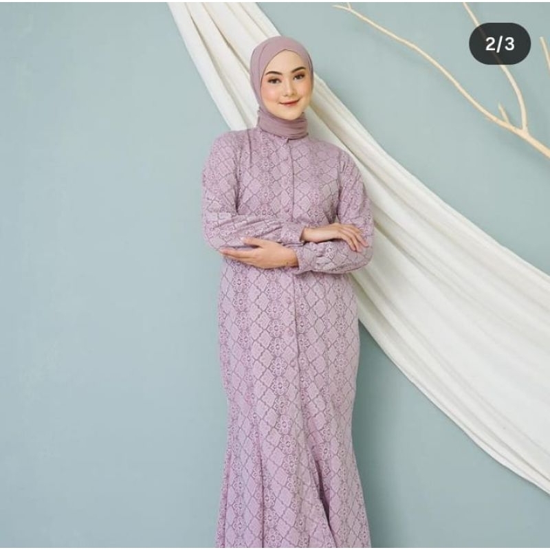 PRELOVED DRESS BRUKAT VINTAGE ABINAYA / GAMIS TUNANGAN / KONDANGAN