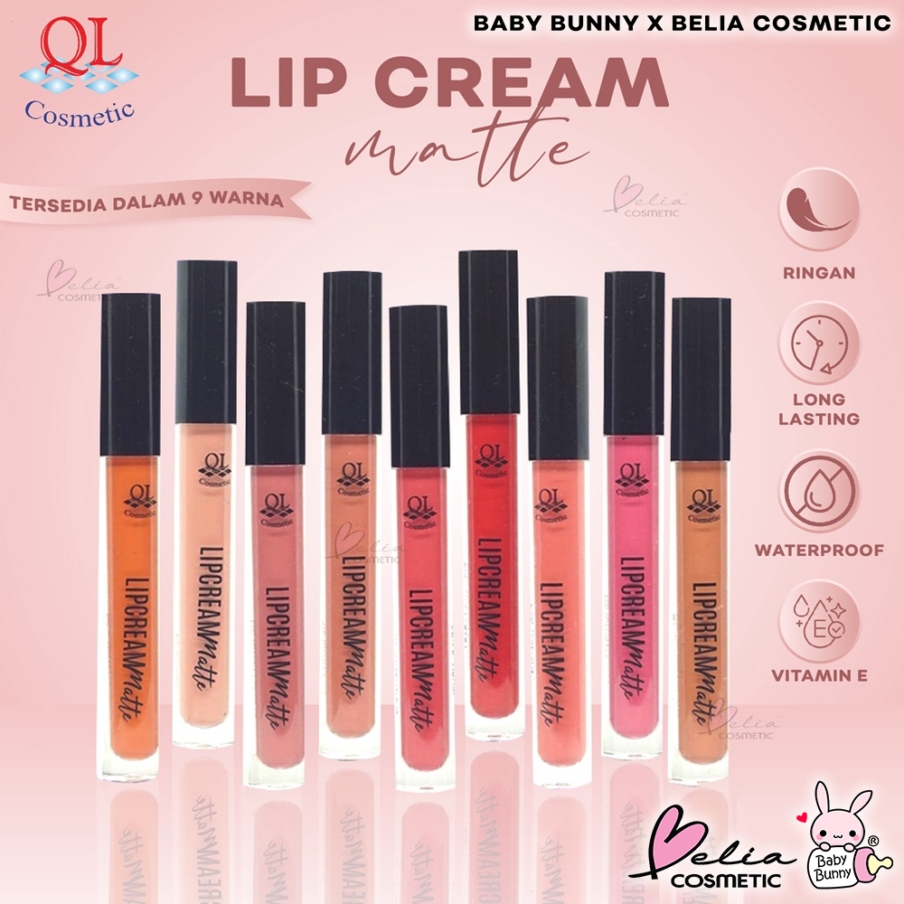 QL Cosmetic Matte Lipcream Lipstick | Lip Matte | Lip Color | Tahan Lama | Lip Cream Waterproof | BA