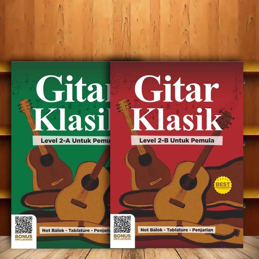 BUKU GITAR : PAKET BUKU GITAR KLASIK 2A DAN 2B
