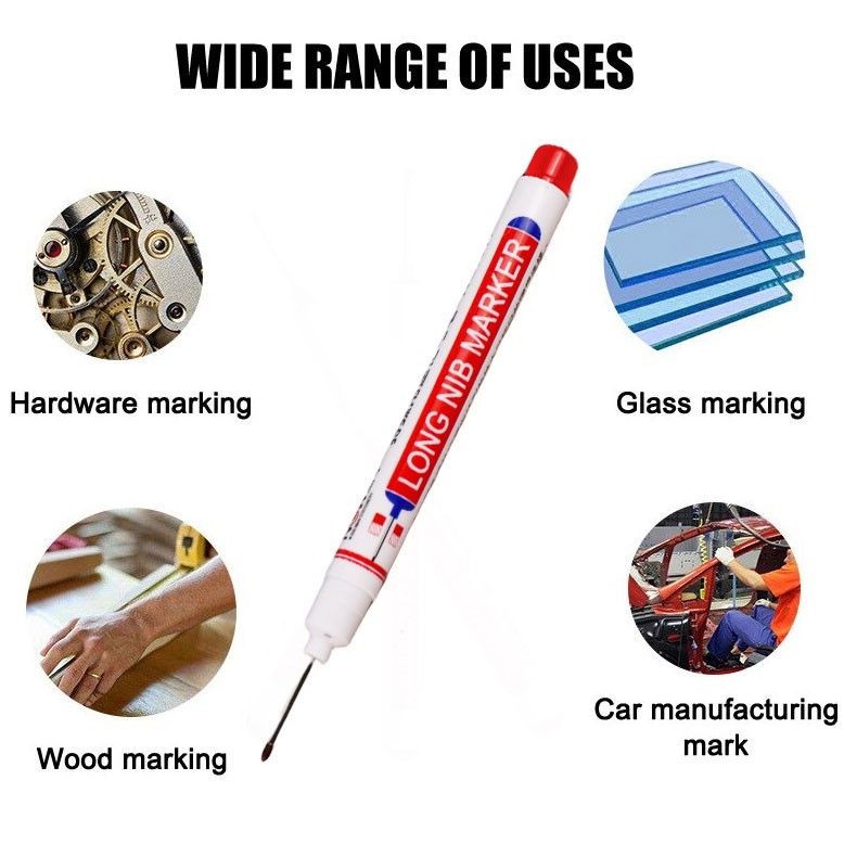 

Spidol Kepala Panjang Long Nib Head Marker Waterproof Permanen