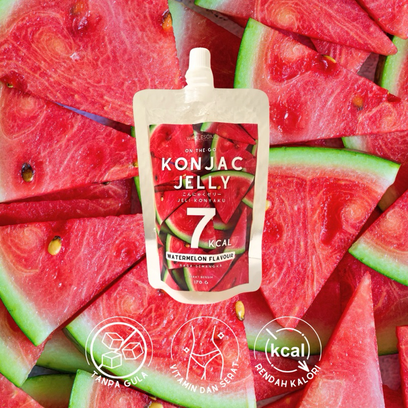 

Watermelon Konjac Jelly