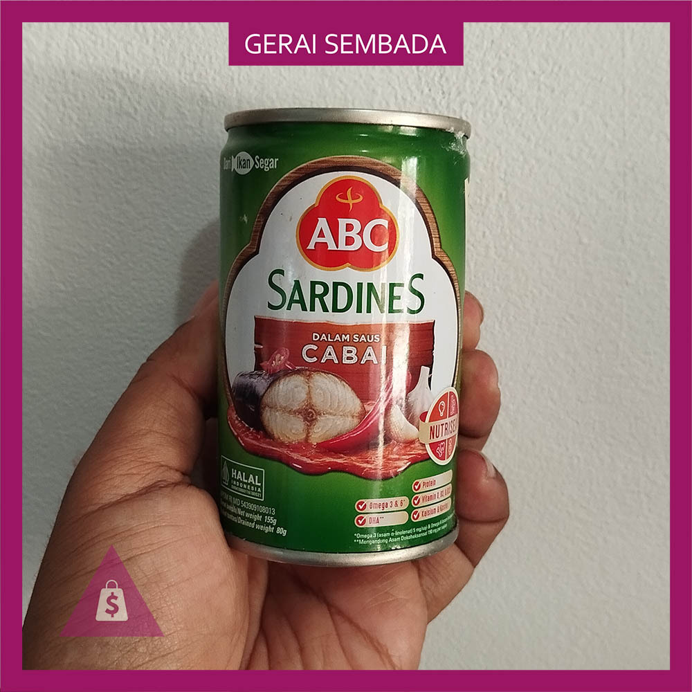 

Sardines / Sarden ABC Cabai 155 g