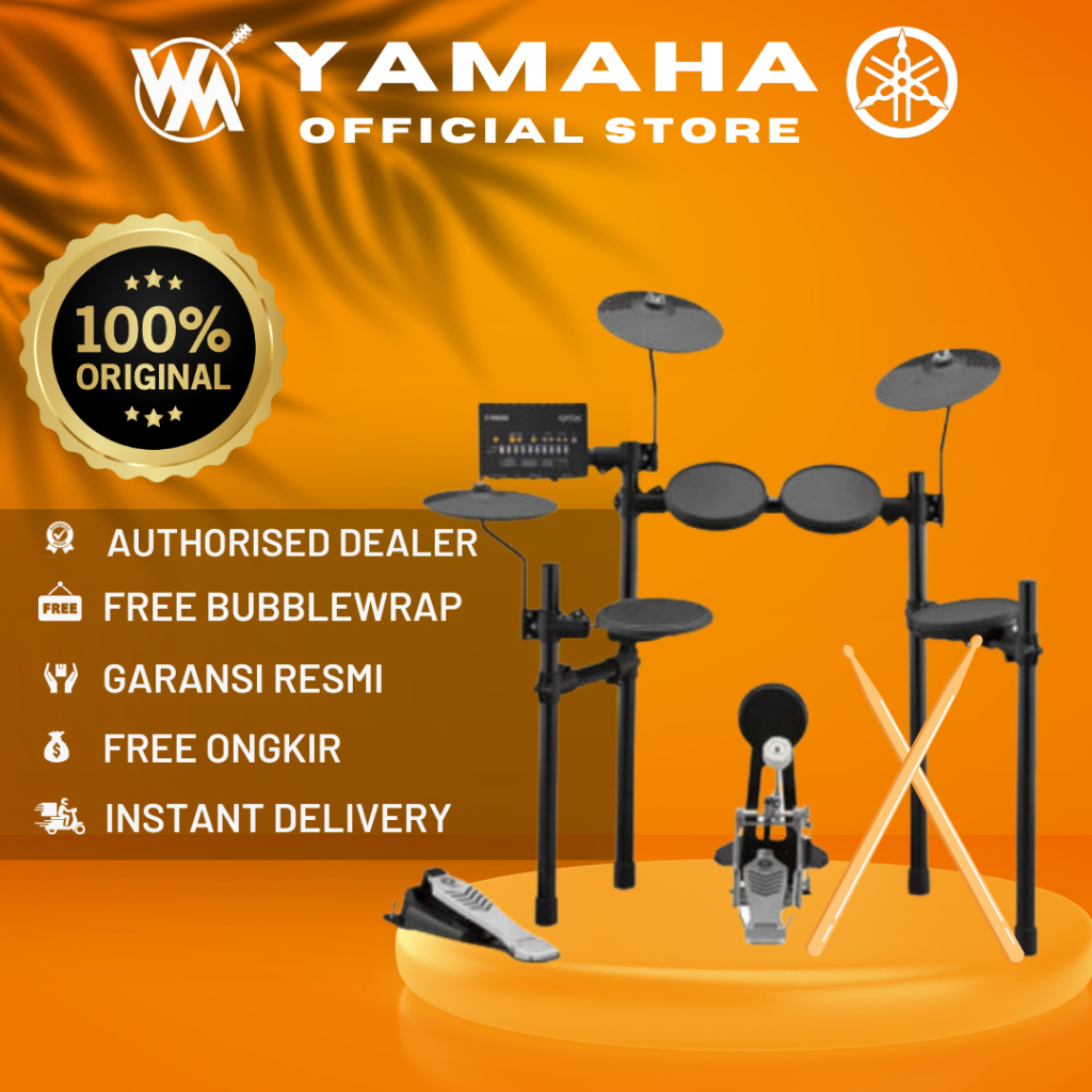 Yamaha Drum Elektrik DTX452 / DTX452K / DTX 452 / DTX 452K (Penerus 450K) + Gratis Stick Drum