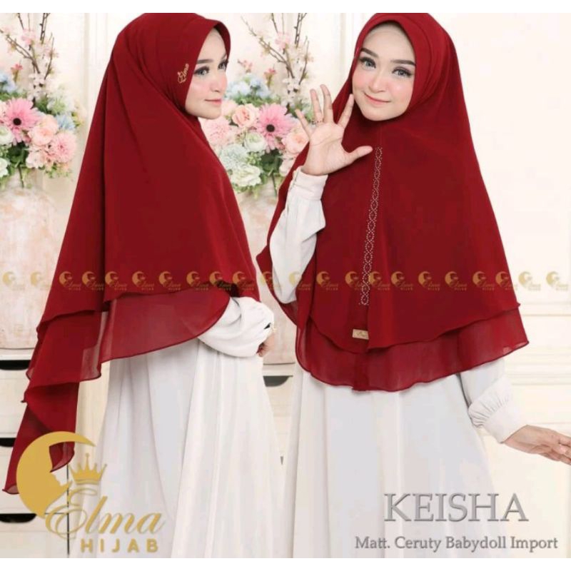 Khimar jumbo syar'i hijab instan kekinian ceruty