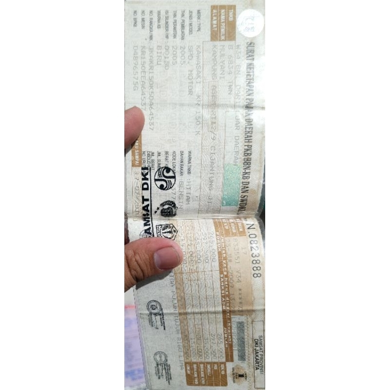 DOKUMEN NINJA RR BIRU 2005 Faktur Ada