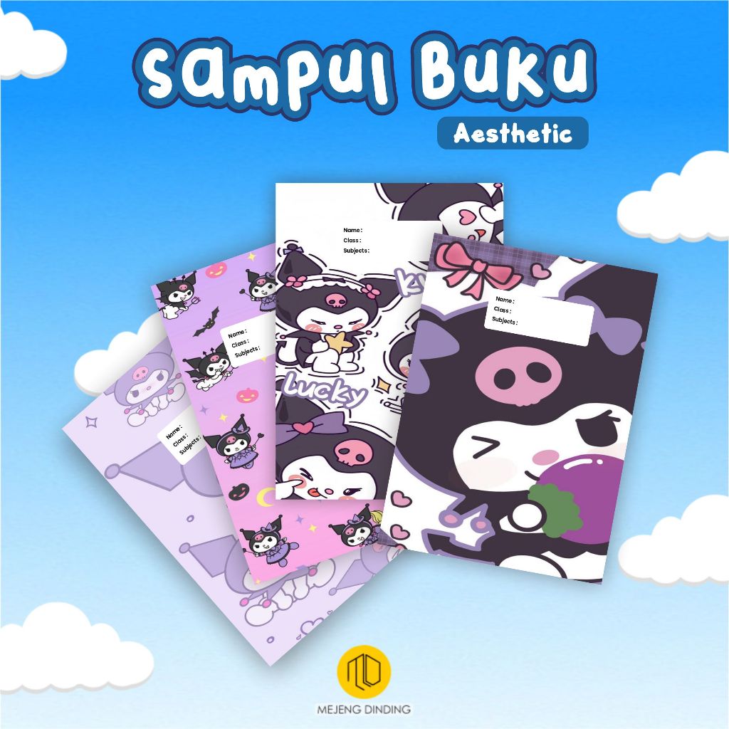 

SAMPUL BUKU AESTHETIC ISI 10 PCS / SAMPUL BUKU MOTIF KUROMI SANRIO / SAMPUL BUKU BOOK COVER A5/B5 / Sampul Buku Kotak - Sampul Buku Aesthetic - Book Cover - Kertas Kado - Wrapping Paper - Kertas Sampul / SAMPUL BUKU CUSTOM DESAIN 2