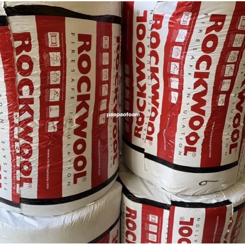Rockwool Glasswool Thermalrock Peredam Suara density100 ( 1 rol )
