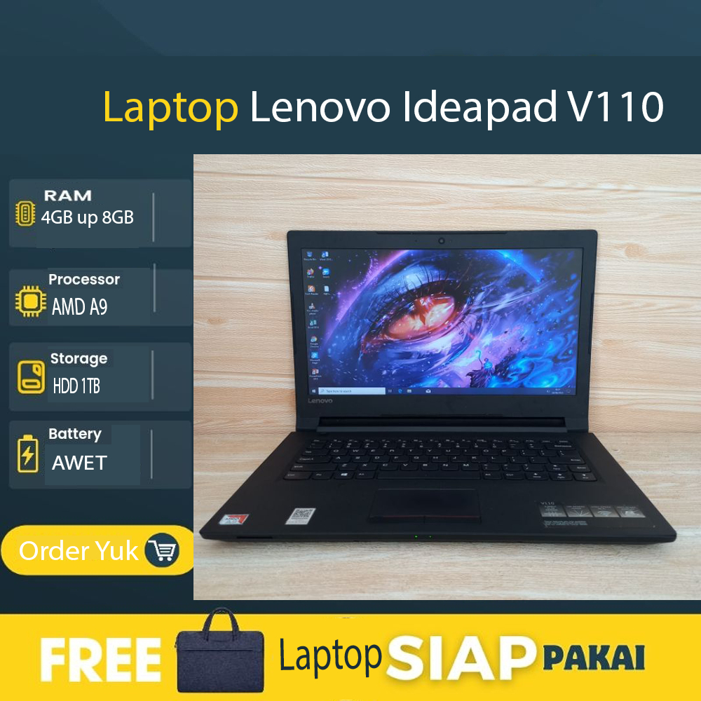 Lenovo Ideapad V110 AMD A9 4GB 1TB Windows10