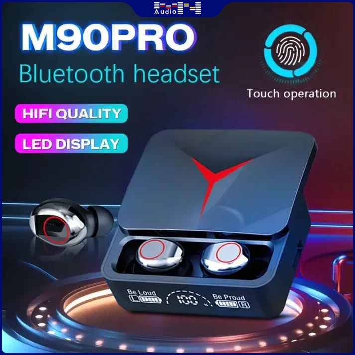 Headset Bluetooth M90 PRO TWS Wireless Earphones Bluetooth 5.3 In Ear HIFI Mini Sports Gaming Music 