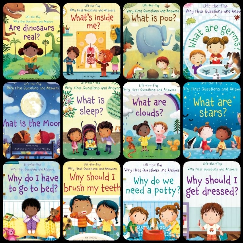 Very First Question and Answer Series Book Dinosaurs Real Inside Me What Are Germs What Is Moon Why 