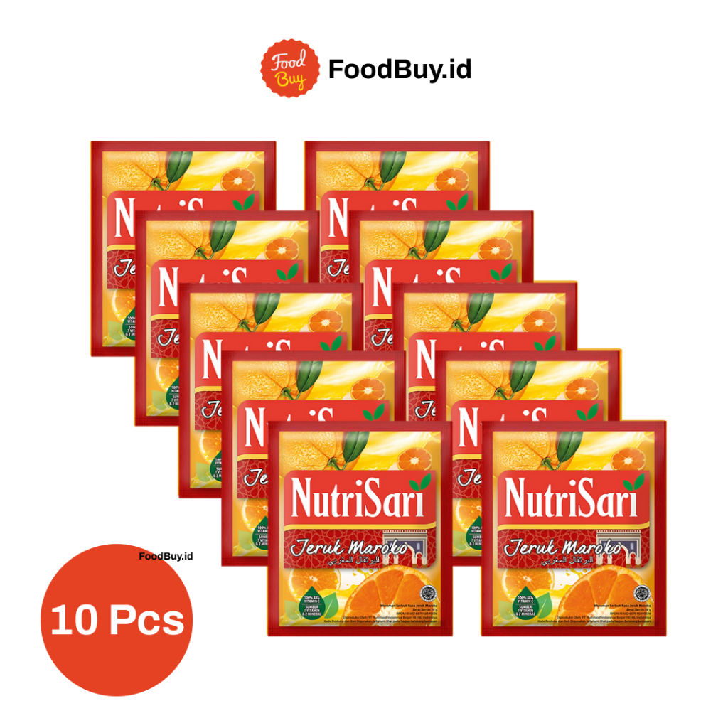 

Paket 1 Renteng - Nutrisari Jeruk Maroko 14 gr (isi 10 pcs)