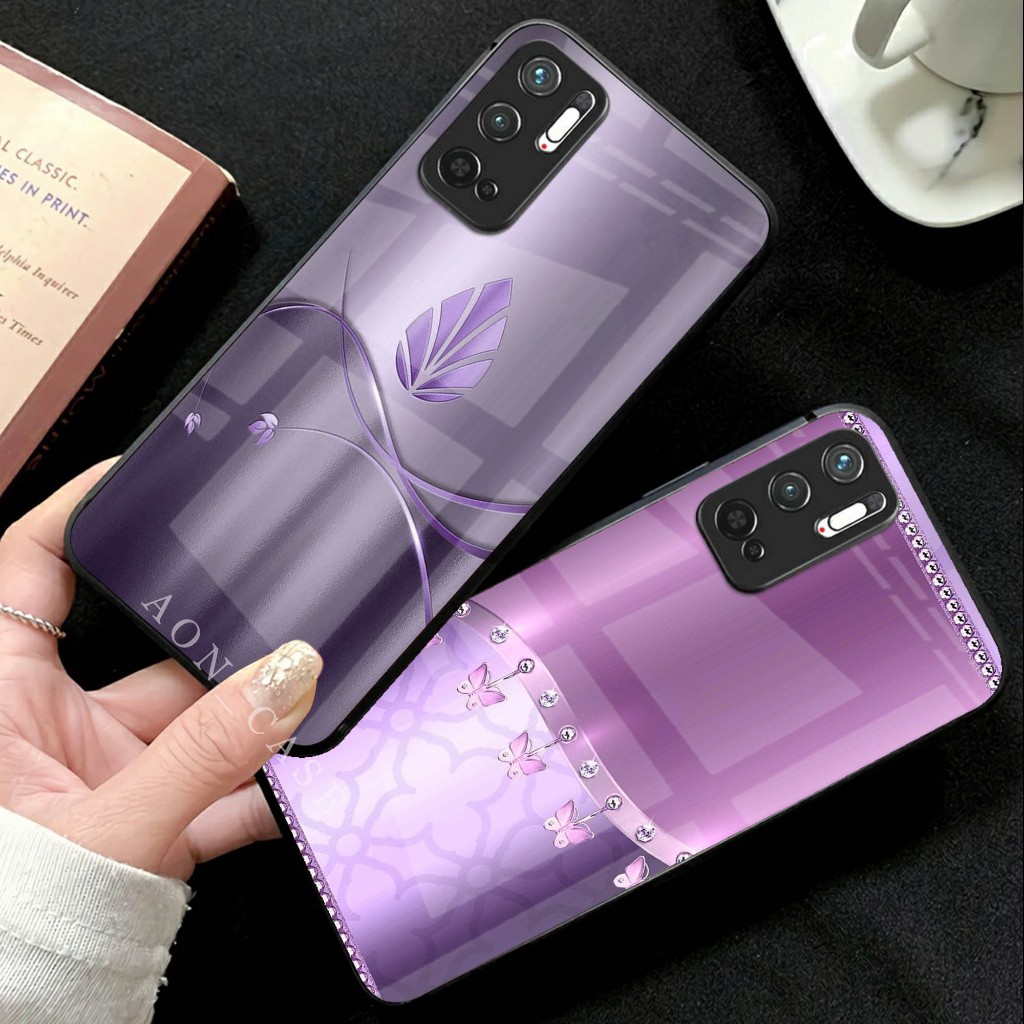 Softcase Glossy Glass Kaca Untuk XIAOMI POCO X5 X6 C65 C67 POCO X3 13C -  REDMI A1 2022 A2 2023 NOTE