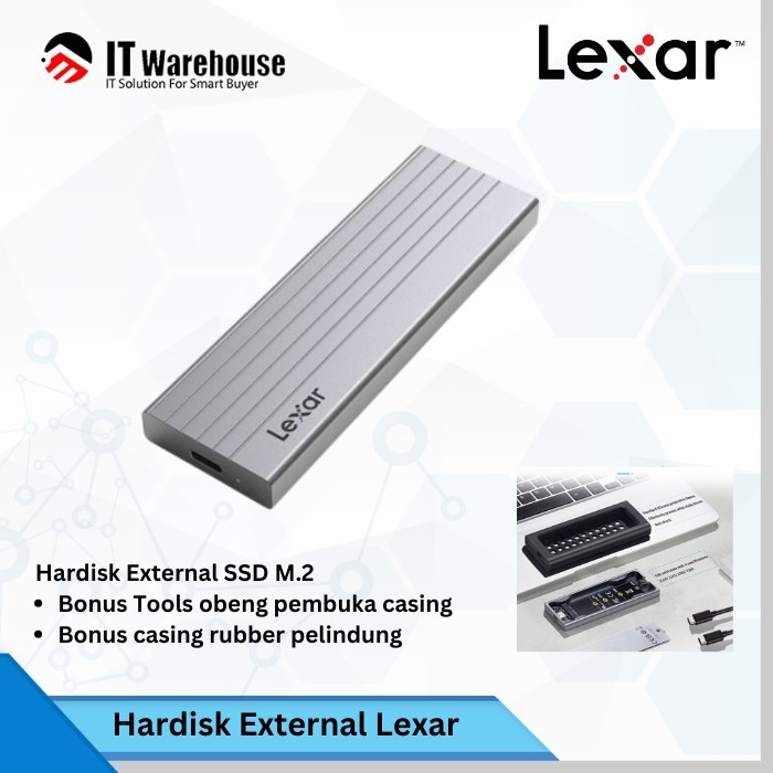 Harddisk External 2TB Lexar SSD Enclosure NVMe/SATA