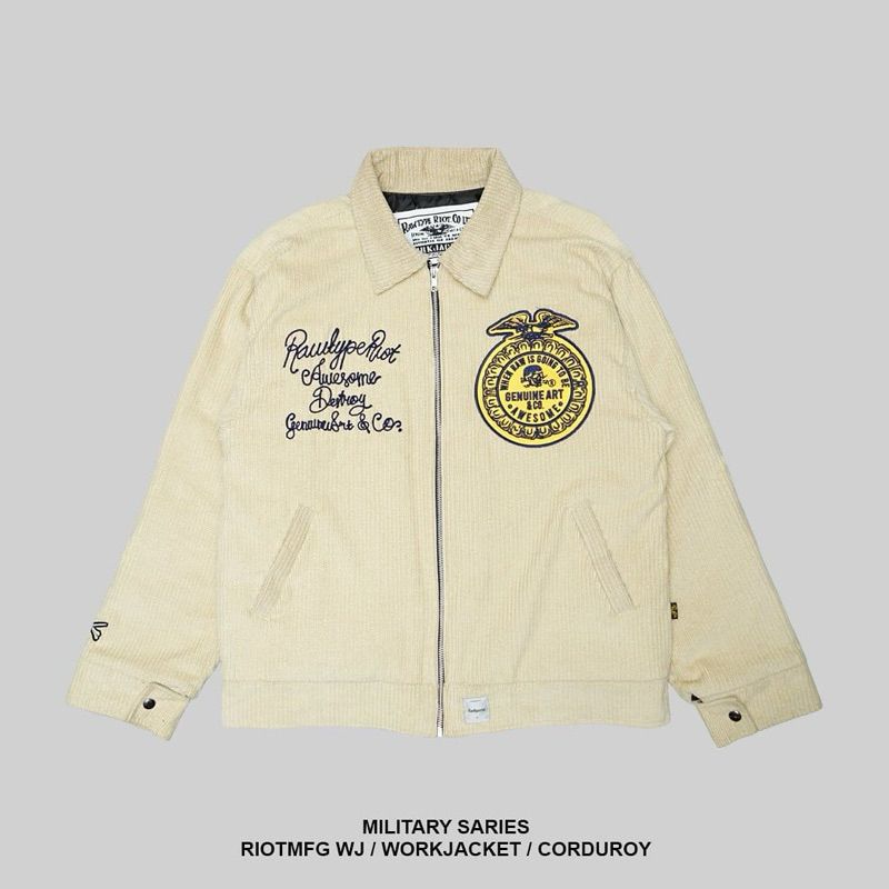 RAWTYPE RIOT MFG Work Jacket - Cream