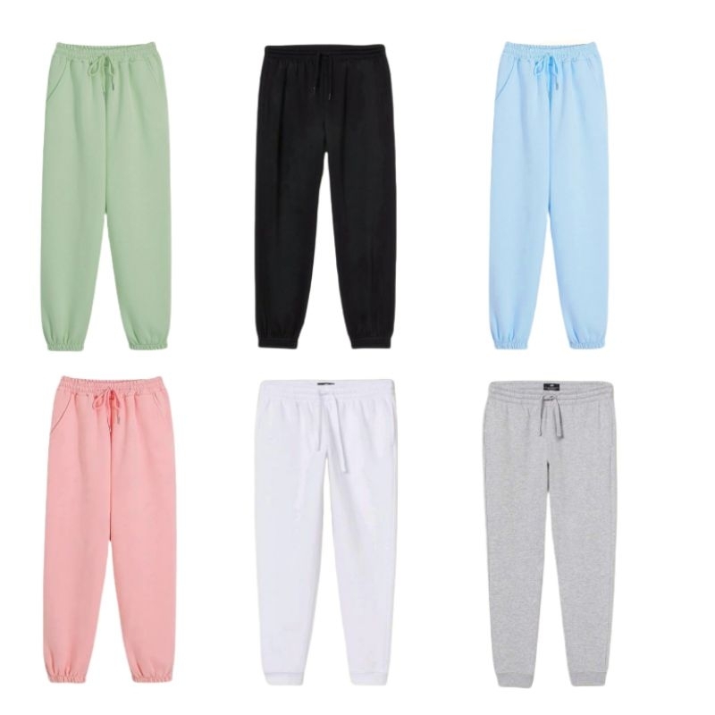 Celana jogger Sweat pants korean style Training olahraga wanita