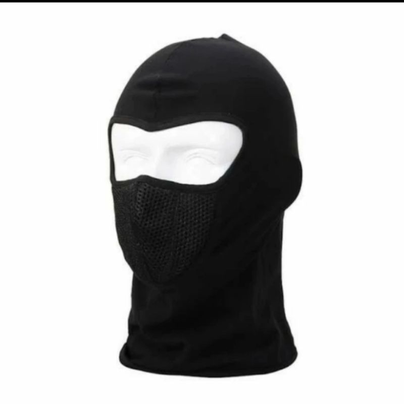 sebo ninja hitam polos outwear masker
