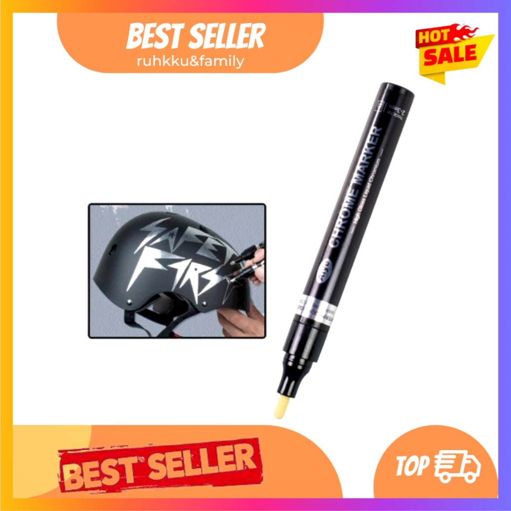 

Spidol Permanen Marker Metallic Chrome 3 mm Spidol Metallic