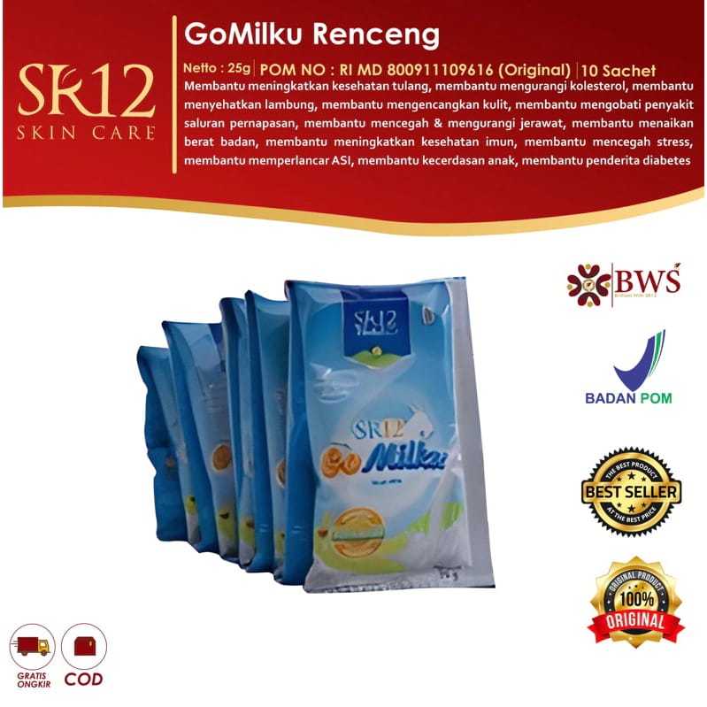 

SR12 BATAM/ Susu SR12 Go milku SR12 Kemasan Renteng (10 Sachet ) Menyehatkan tubuh Meningkatkan daya tahan tubuh Mengobati Sakit