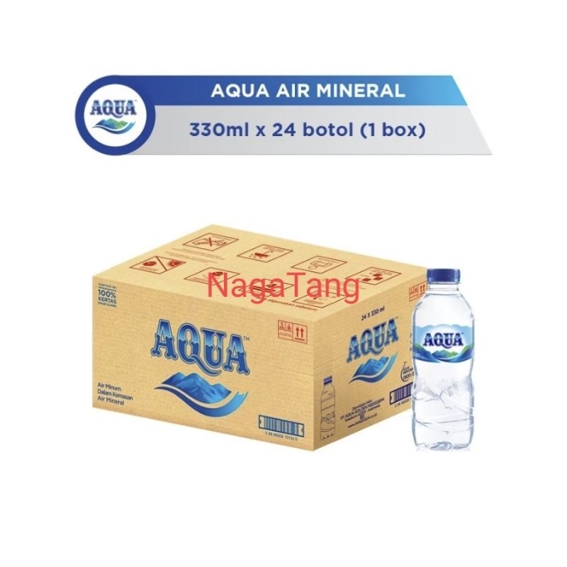 

AQUA BOTOL 330ML MINI 1 DUS ISI 24 BOTOL. TERMURAH!!!