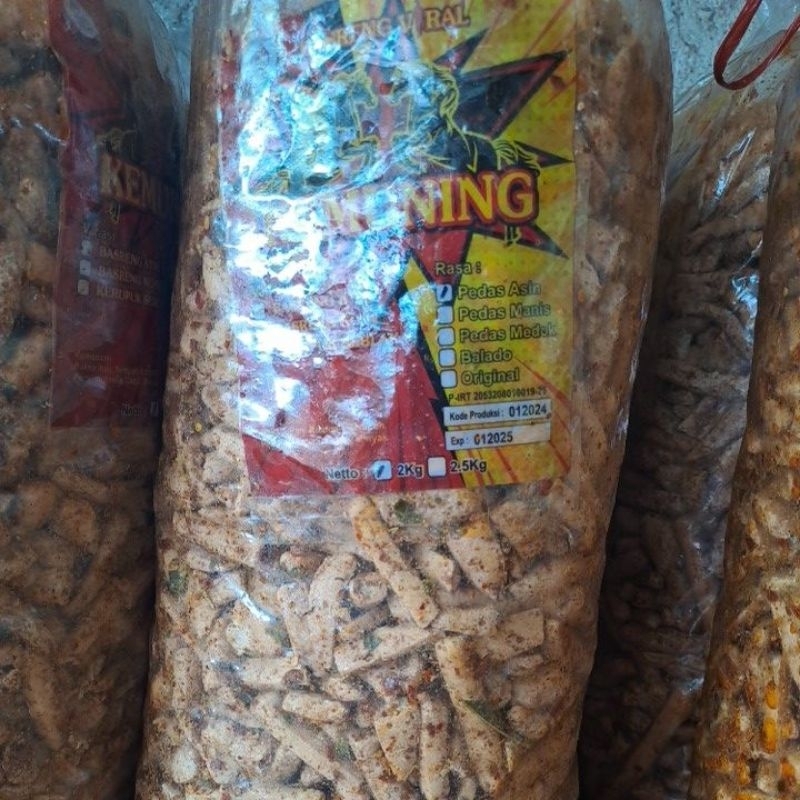 

Basreng extra pedas daun jeruk 1kg