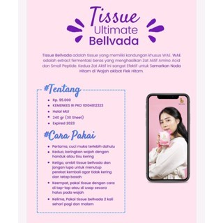Bellvada Belvada | Bellvada Belvada Tisu Whitening Tissue Skincare