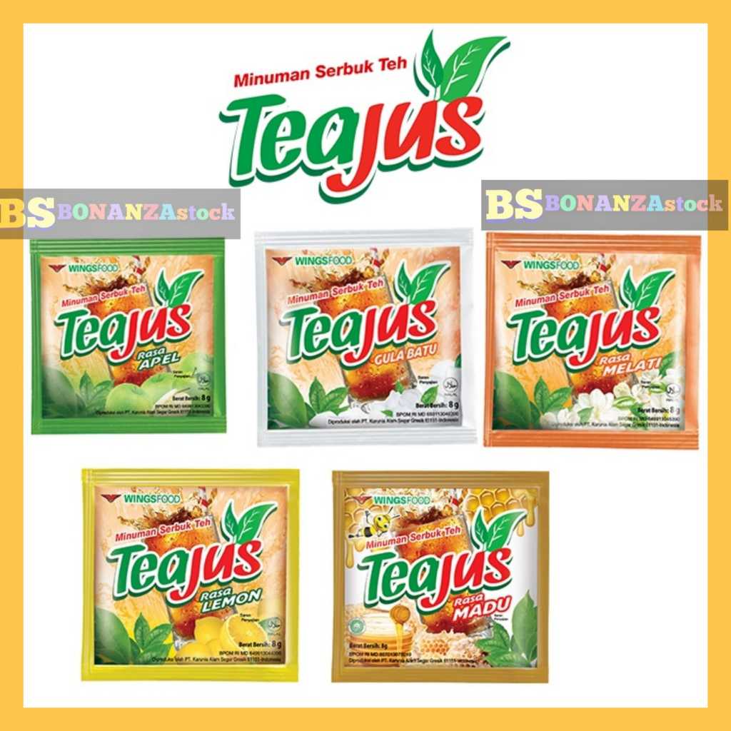 

tea jus minuman sachet instant 1 renceng isi 10