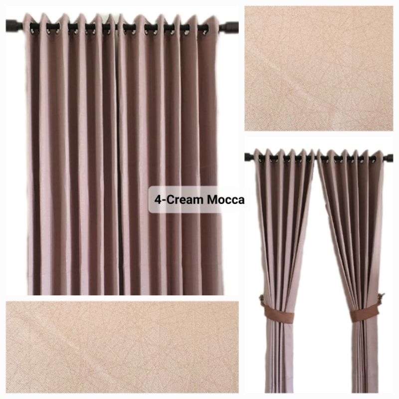 Gorden polos embos motif serat bahan balckout import kualitas premium mewah bisa untuk jendela minim