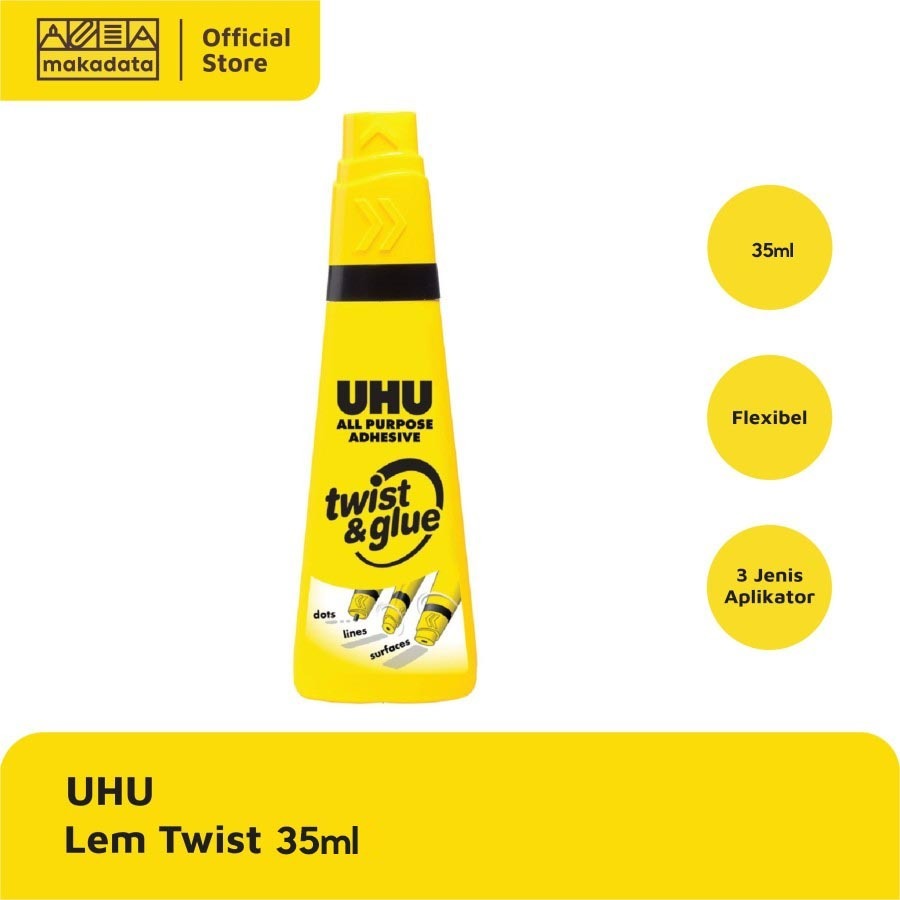

LEM CAIR UHU TWIST & GLUE 35 ML MURAH