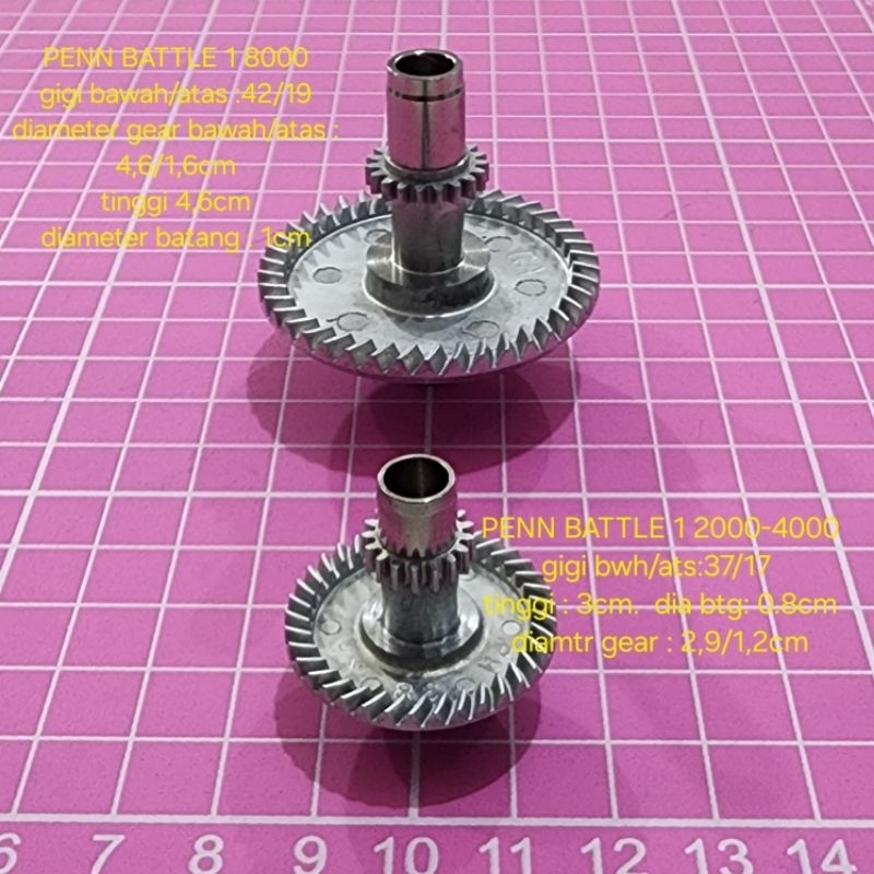SPARE PART ORIGINAL PENN BATTLE 1- SARGUS GROUP MAIN GEAR - PINION GEAR 1000 - 8000