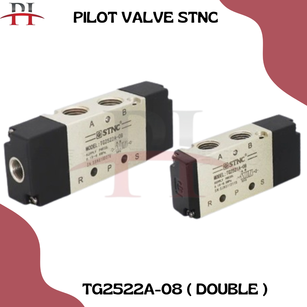PILOT VALVE 5/2 WAY TG2522A-08 (DOUBLE) STNC