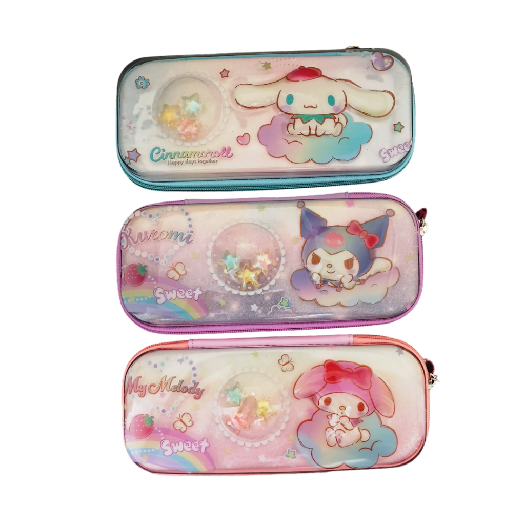 Tempat Kotak Pensil Anak Motif Sanrio 3D