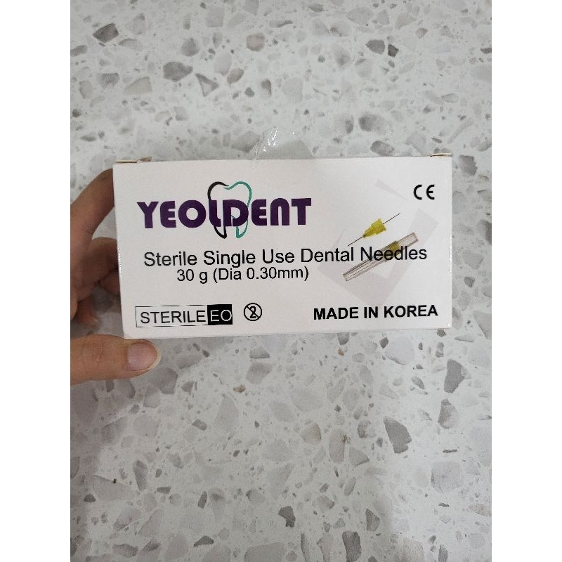 [ecer] jarum anastesi dental gigi 21 mm jarum karpul suntik yeoldent bius