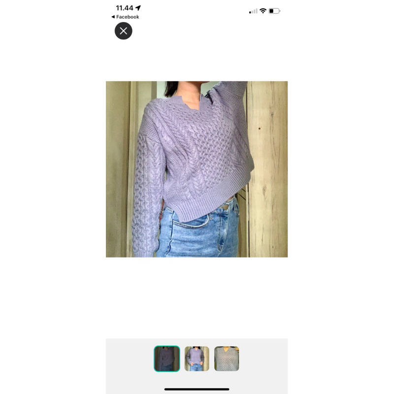 cable knit sweater preloved
