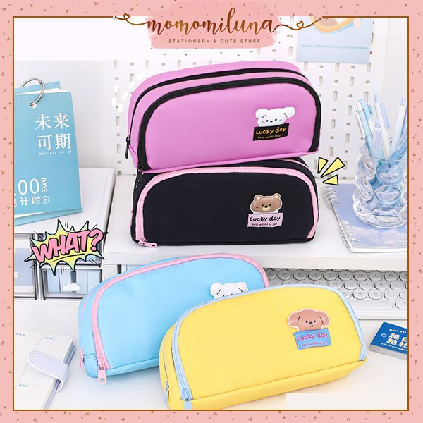 

Kotak pensil lucky day tempat pensil ukuran besar muat banyak lucu cute kawai 1698