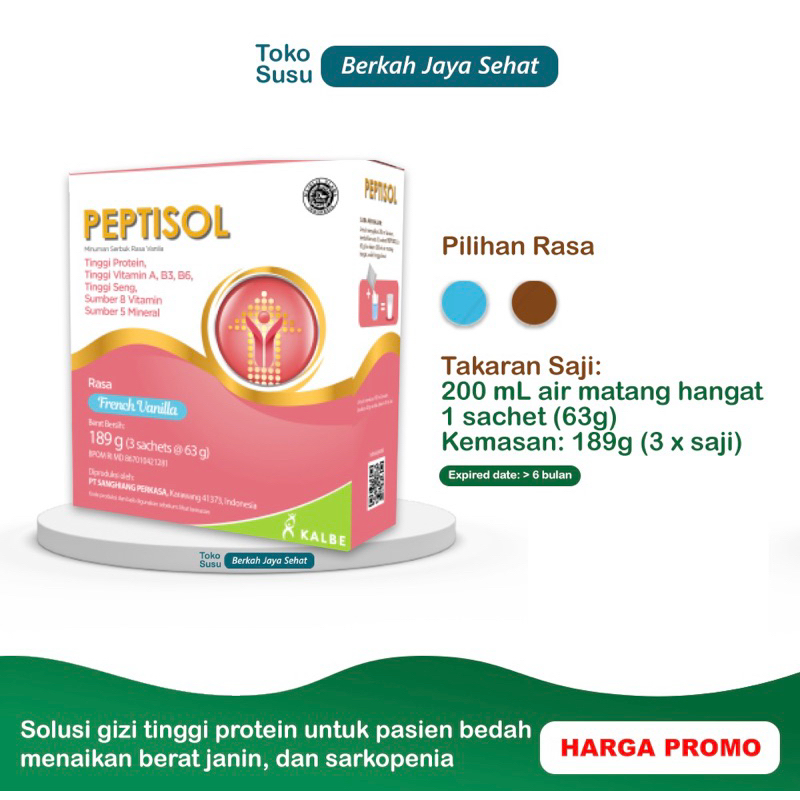 

PEPTISOL 189G VANILLA/COKLAT