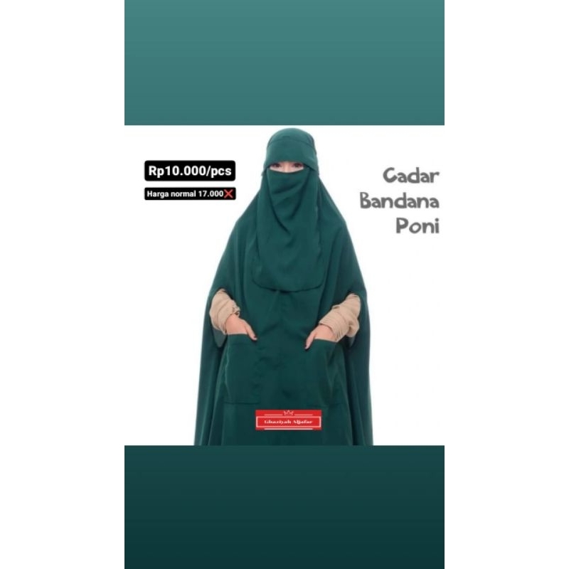 Cadar Bandana Poni Wolfis Niqob