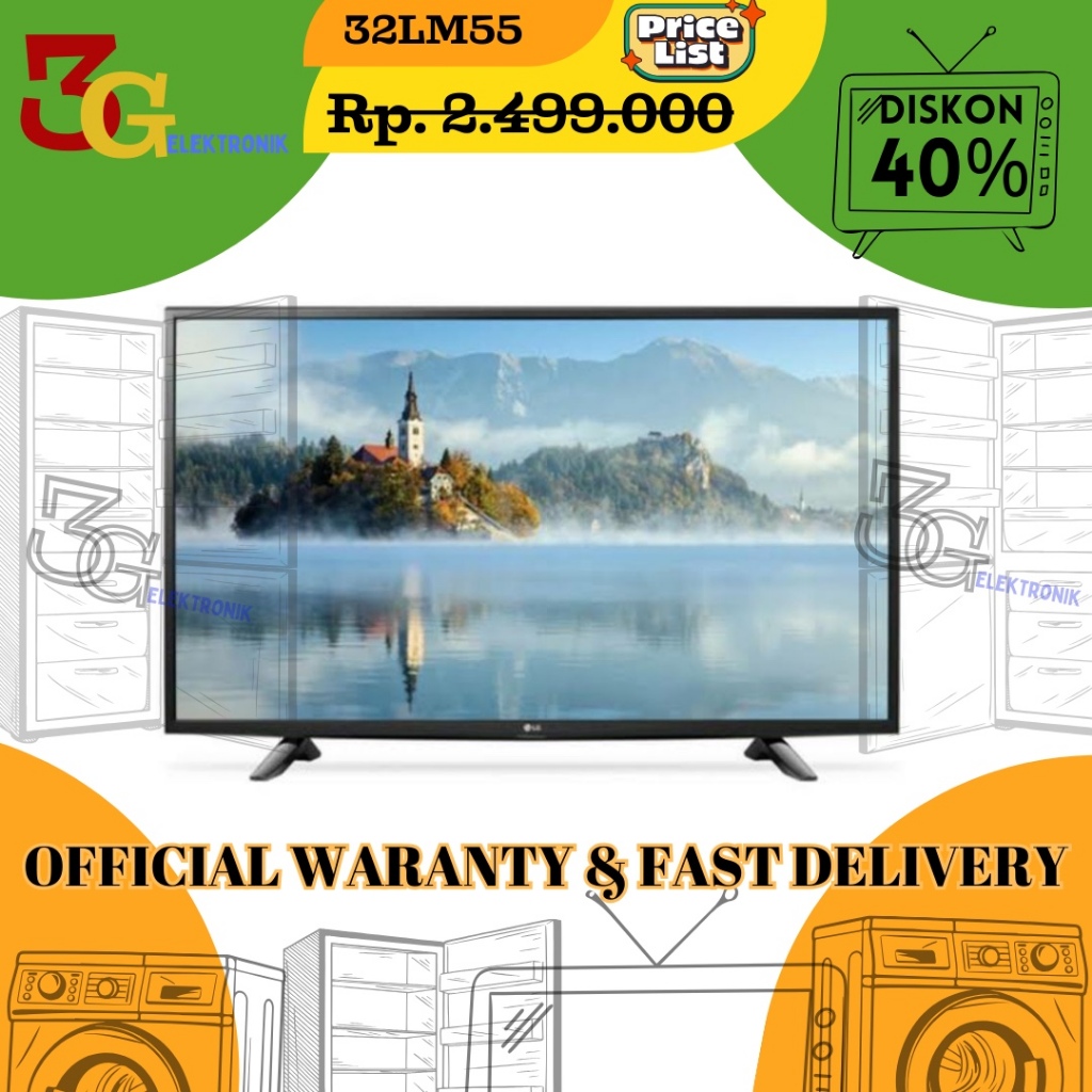 LED TV LG DIGITAL 32LM55 TELEVISI 32 inch
