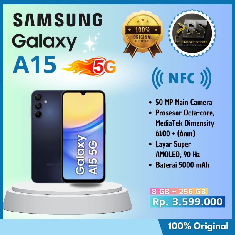 SAMSUNG Galaxy A15 5G [NFC] (8GB + 256GB)
