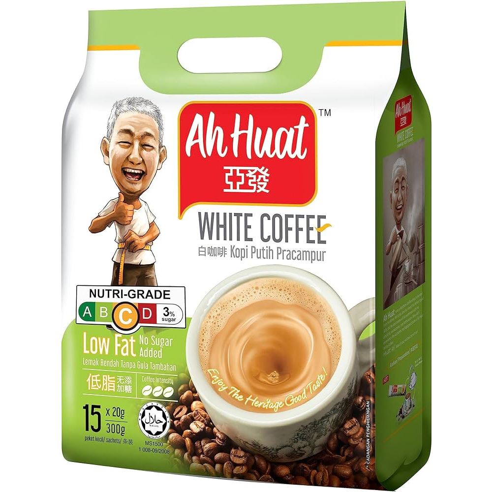 

Ah Huat White Coffee Low Fat No Sugar Added 15 x 20 Gram